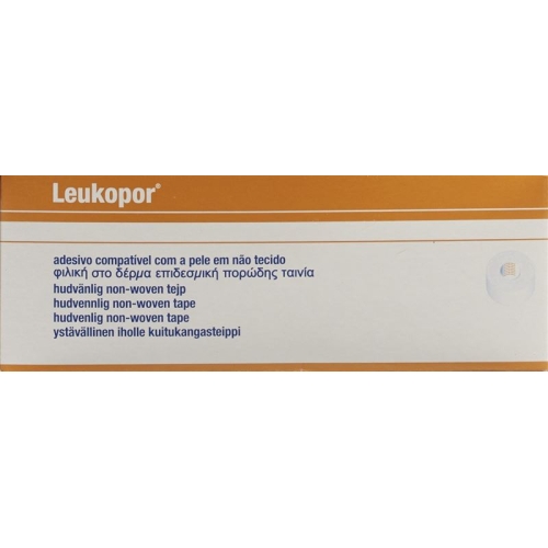 Leukopor Heftpflaster 9.2mx2.5cm Weiss 12 Stück buy online