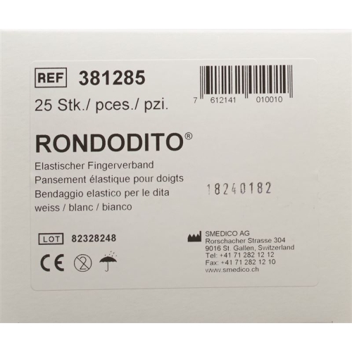 Rondodito Fingerverband Trikotschlauch Weis 25 Stück buy online