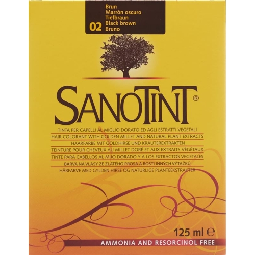 Sanotint Hair colour 02 deep brown buy online