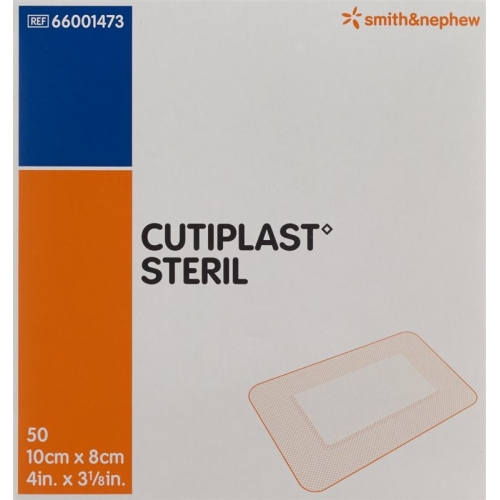 Cutiplast Steril Wundverband 10cmx8cm Weiss 50 Stück buy online