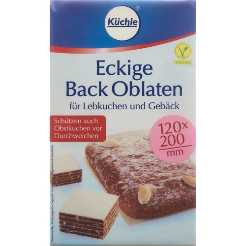 Küchle Eckige Back Oblaten Viereckig 122x202mm 10 Stück buy online