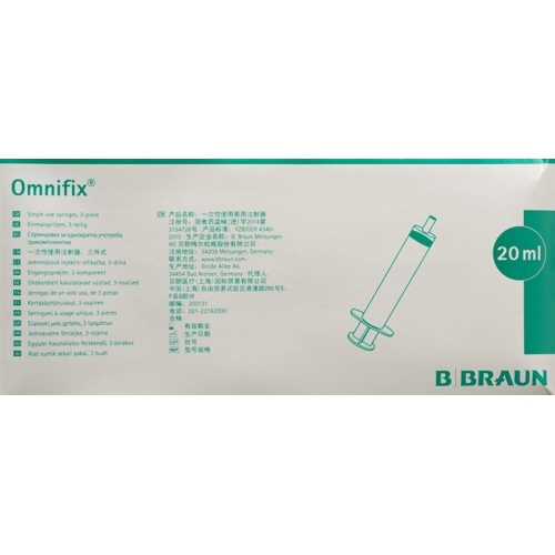 Omnifix Spritze Luer-Lock 20ml 100 Stück buy online