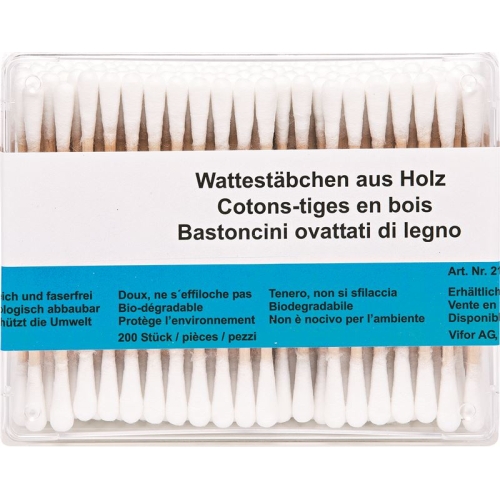 Federa Wattestäbchen Holz 200 Stück buy online