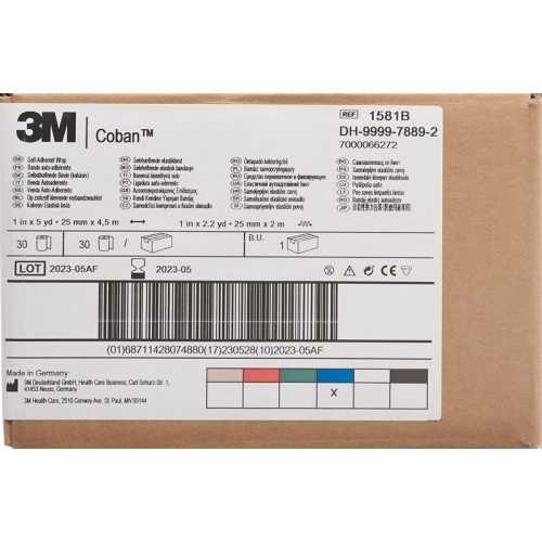 3M Coban Elastische Binde Blau 2.6cmx4.57m 30 Stück buy online