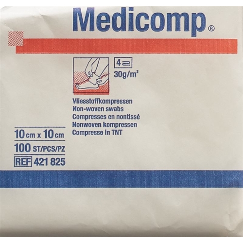 Medicomp Vlieskompressen 10x10cm Nicht Steril 100 Stück buy online