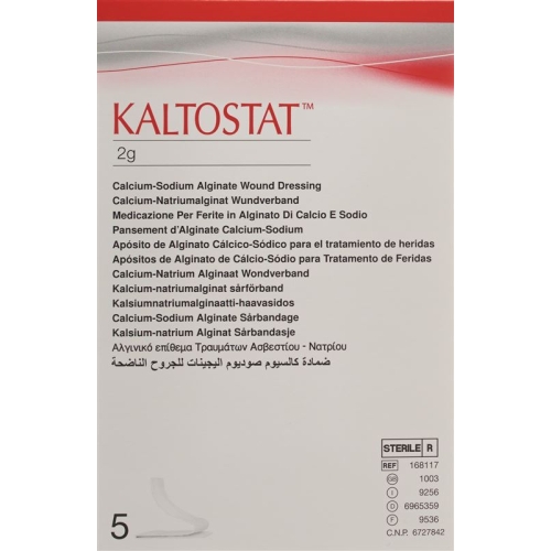 Kaltostat Tamponaden Steril 5x 2g buy online