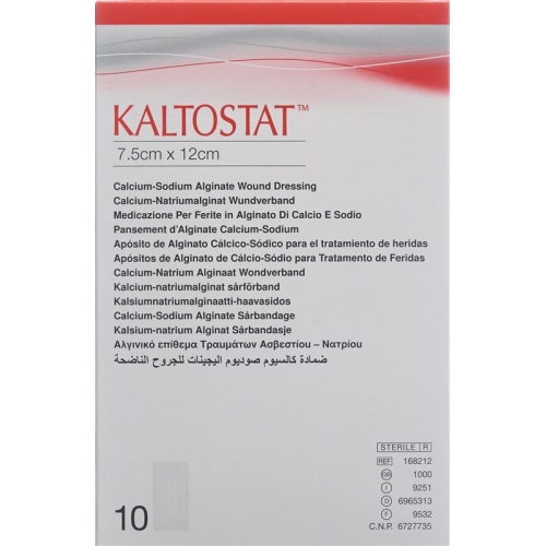 Kaltostat Kompressen 7.5x12cm Steril 10 Stück buy online