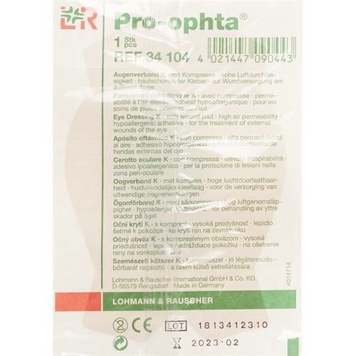 Pro-Ophta Augenverband K Lichtdicht Hautfarben buy online