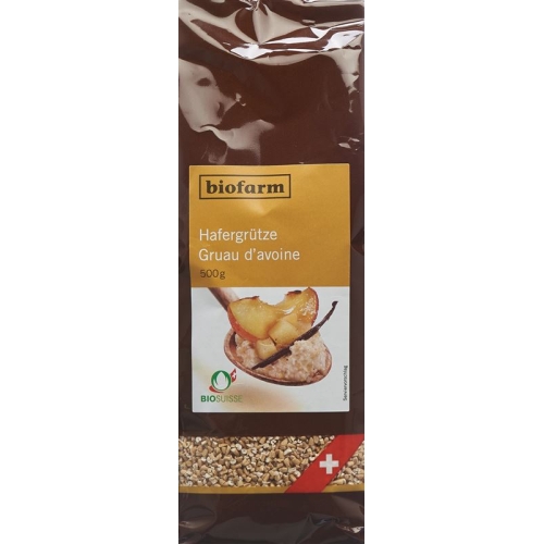 Biofarm Hafergruetze Knospe Beutel 500g buy online