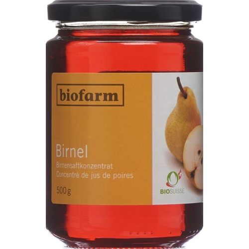 Biofarm Birnendicksaft Knospe Glas 500g buy online