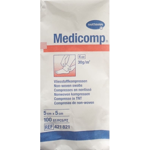 Medicomp Vlieskompressen 5x5cm Nicht Steril 100 Stück buy online