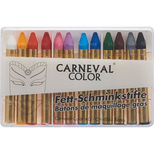 Carneval Color Grease make-up pencils assorted 12 pieces buy online