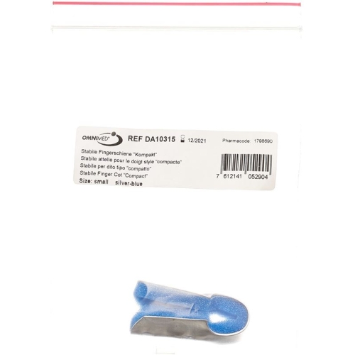 Omnimed Dalco Fingerschiene Grösse S Silber Blau buy online