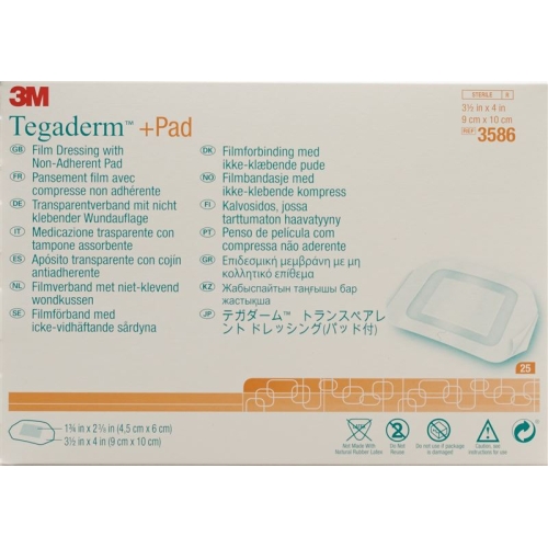 3M Tegaderm + Pad 9x10cm / Wundkissen 4.5x6cm 25 Stück buy online