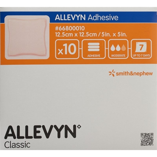 Allevyn Adhesive Wundkompressen 12.5x12.5cm 10 Stück buy online