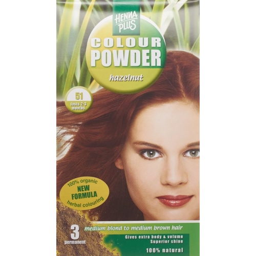 Henna Plus Color Powder 51 Haselnuss 100g buy online