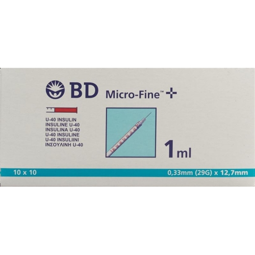 BD Microfine+ U40 Insulin Spritze 100x 1ml buy online