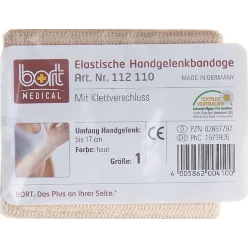 Bort Handgelenkbandage Velcro 8cm -17cm Grösse 1 Hautfarbig buy online