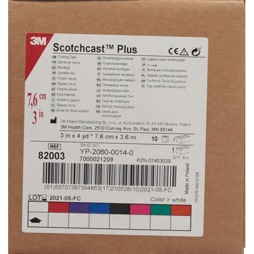 3M Scotchcast Plus 7.5cmx3.65m Weiss 10 Stück buy online