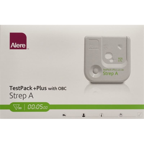 Alere Test Pack Plus Strep A with OBC 20 pcs buy online