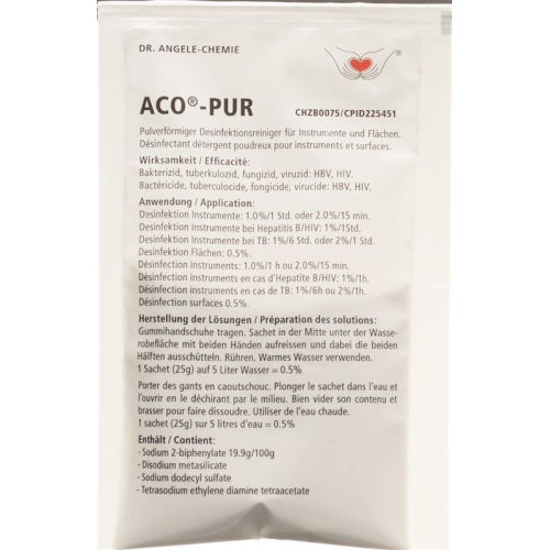 Aco Pur Instrumentendesinfektion Pulver Beutel 25g buy online