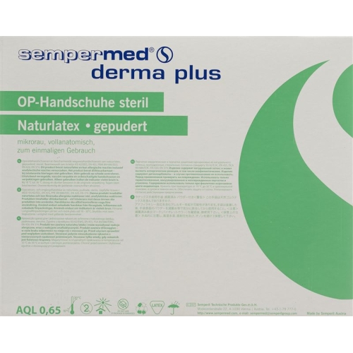 Sempermed Derma Plus surgical gloves 6.5 50 pairs buy online