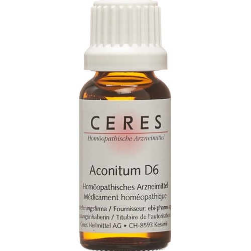 Ceres Aconitum D 6 Dilution 20ml buy online