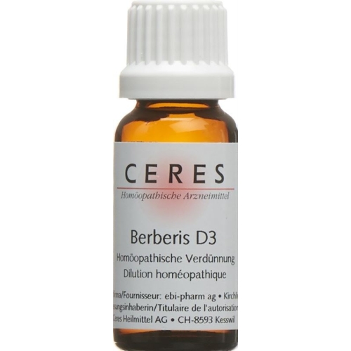 Ceres Berberis D 3 Dilution 20ml buy online