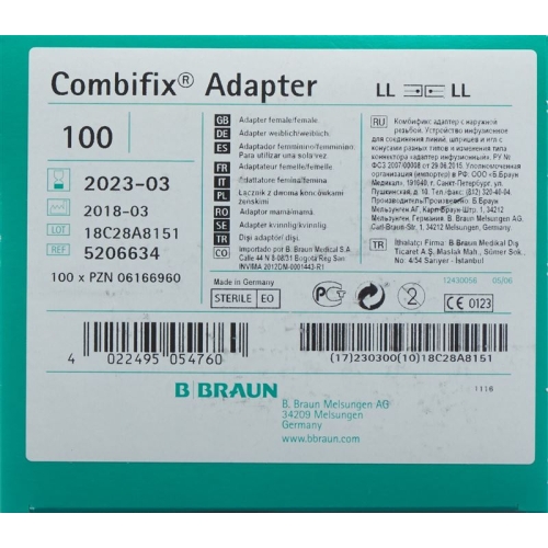 Combifix Adapter Weiblich/weiblich 100 Stück buy online