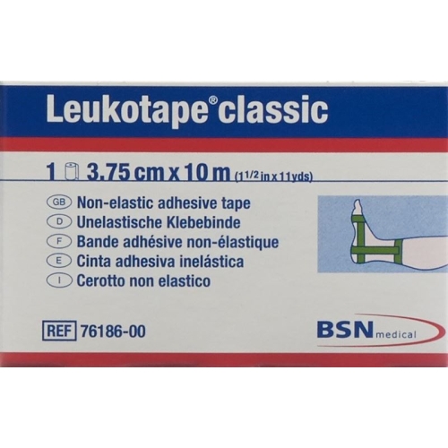 Leukotape Classic unelastische Klebebinde 10m x 3.75cm Grün buy online