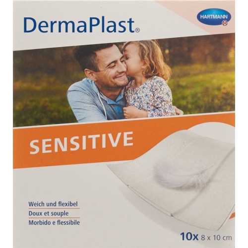 Dermaplast Sensitive Quick Bandage White 8x10cm 10 Pieces buy online