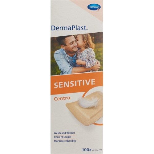 Dermaplast Sensitive Centro Strip 4x6cm Skin-Coloured 100 Pieces buy online