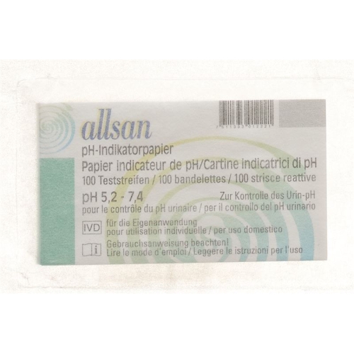 Allsan pH indicator paper 5.2-7.4 100 pcs buy online