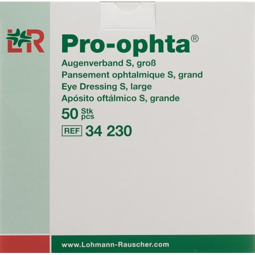 Pro-Ophta Augenverband S Durchsichtig Grösse L 50 Stück buy online