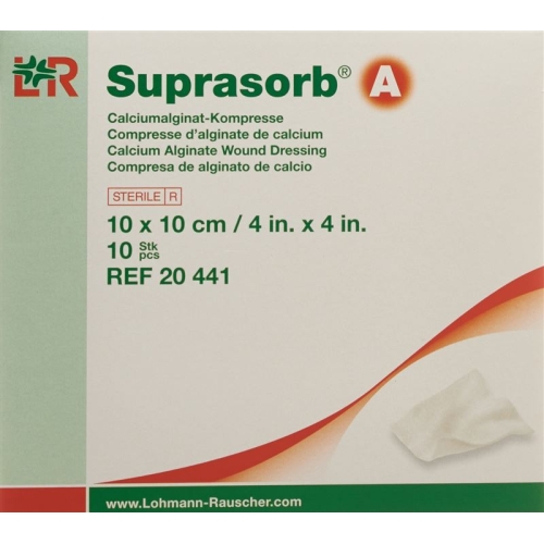 Suprasorb A Calcium Alginat Kompresse 10cmx10cm 10 Stück buy online