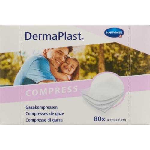 DermaPlast Gazekompressen 4x6cm 80 Stück buy online