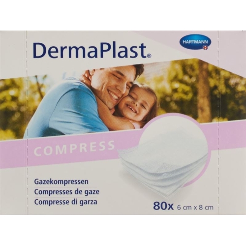 DermaPlast Gazekompressen 6x8cm 80 Stück buy online