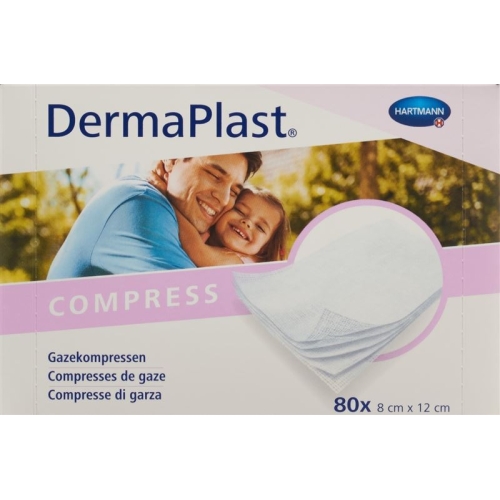 DermaPlast Gazekompressen 8x12cm 80 Stück buy online