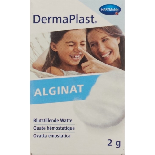 DermaPlast Alginat Blutstillende Watte Glas 2g buy online