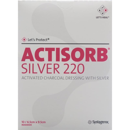 Let’s Protect Actisorb Silver 220 Kohleverband 9.5x6.5cm 10 Stück buy online