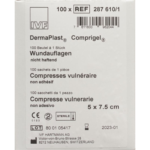 Dermaplast Comprigel Wound Dressings Sterile 5x7.5cm 100 Bags buy online