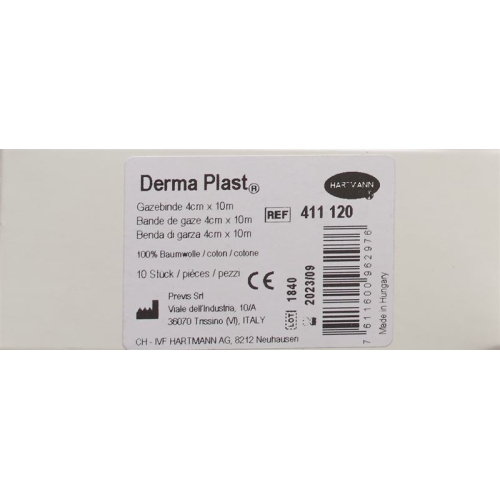 Dermaplast Gauze Bandage Fixed-Edged 10mx4cm buy online