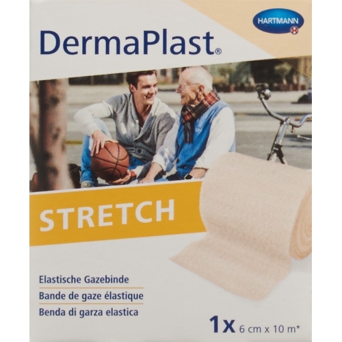 Dermaplast Elastic Gauze Bandage Skin-Coloured 6cmx10m buy online