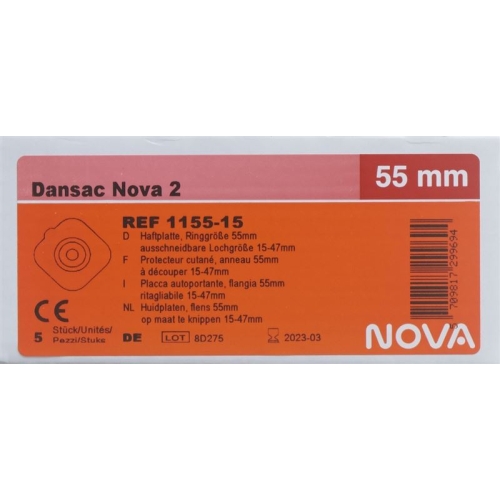 Dansac Nova 2 Basisplatten 55mm 15-47mm 5 Stück buy online