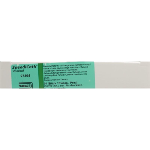 SpeediCath Tiemann Männer Einmalkatheter Grün 4.7/14mm 40cm lang 30 Stück buy online