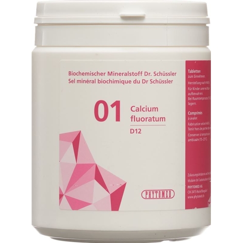 Phytomed Schüssler Nr. 1 Calc Fluor Tabletten D 12 500g buy online