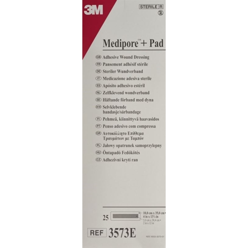 3M Medipore + Pad 10x35cm / Wundkissen 5x30cm 25 Stück buy online