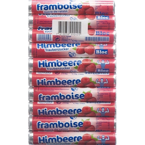 Bloc Traubenzucker Himbeer 10 Rolle 42g buy online