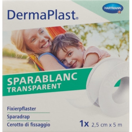 Dermaplast Sparablanc Transparent 2.5cmx5m White buy online