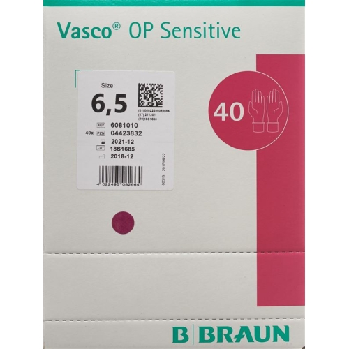 Vasco OP Sensitive Handschuhe Grösse 6.5 40 Paar buy online